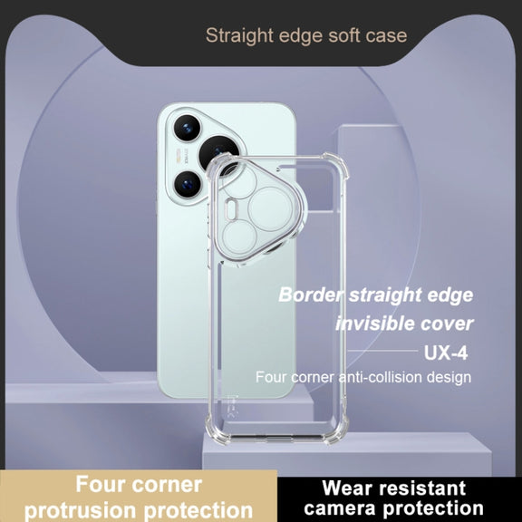 For Huawei Pura 70 IMAK UX-4 Series Four-corner Shockproof Phone Case(Transparent)