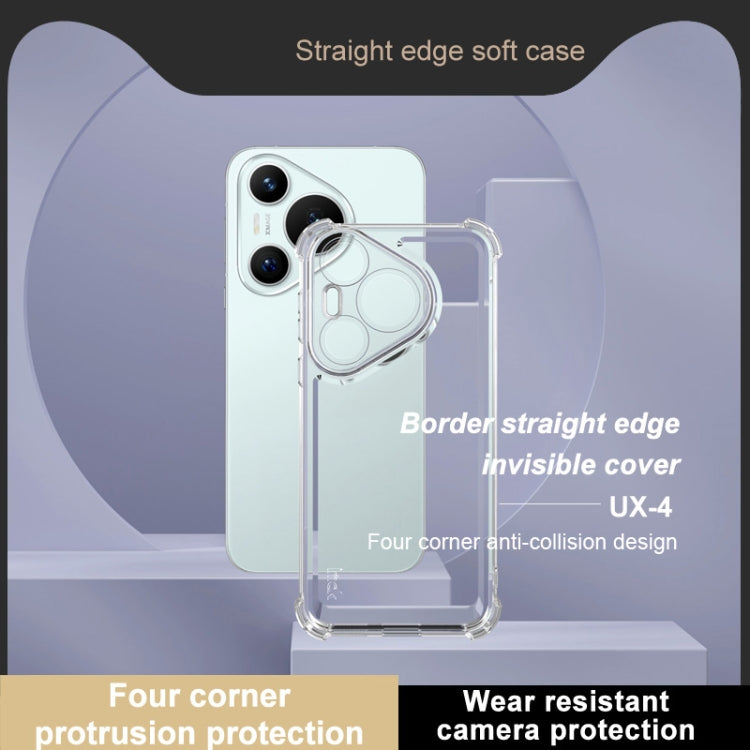 For Huawei Pura 70 IMAK UX-4 Series Four-corner Shockproof Phone Case(Transparent)