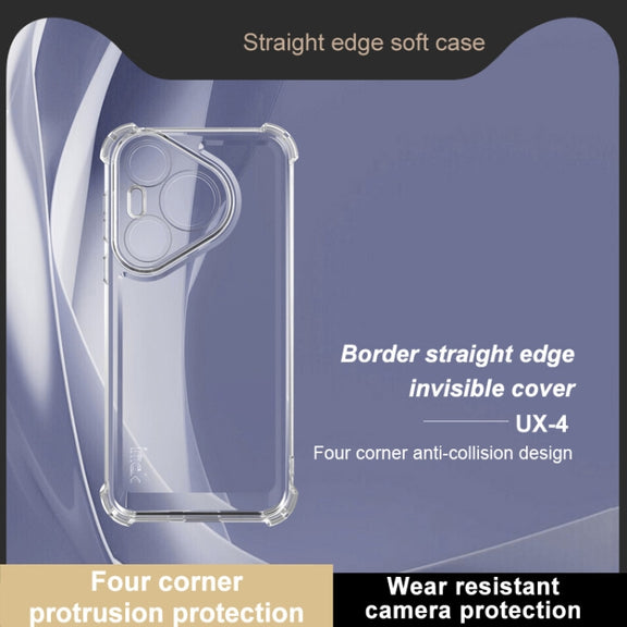 For Huawei Pura 70 IMAK UX-4 Series Four-corner Shockproof Phone Case(Transparent)