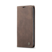 For iPhone 12 Pro Max CaseMe-013 Multifunctional Retro Frosted Horizontal Flip Leather Case with Card Slot & Holder & Wallet(Coffee)