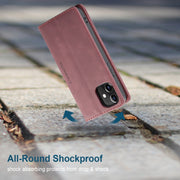 For iPhone 12 mini CaseMe-013 Multifunctional Retro Frosted Horizontal Flip Leather Case with Card Slot & Holder & Wallet(Wine Red)