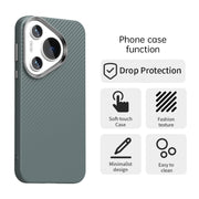 For Huawei Pura 70 Carbon Fiber Series IMD Phone Case(Grey)