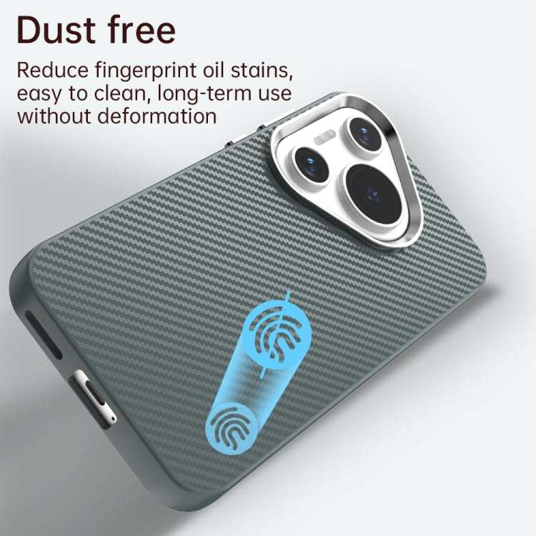 For Huawei Pura 70 Carbon Fiber Series IMD Phone Case(Grey)