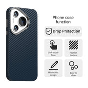 For Huawei Pura 70 Carbon Fiber Series IMD Phone Case(Blue)