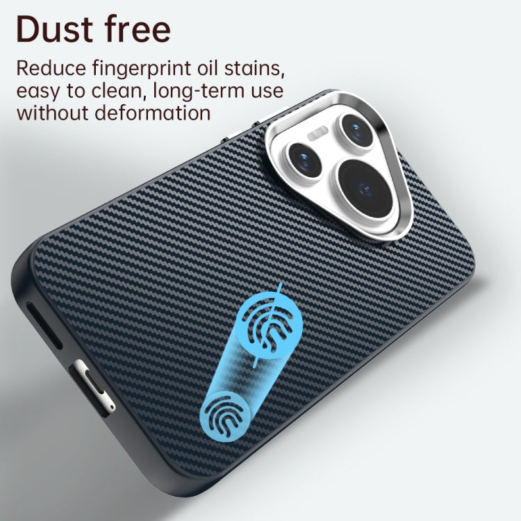 For Huawei Pura 70 Carbon Fiber Series IMD Phone Case(Blue)