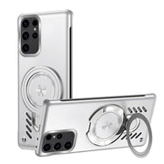 For Samsung Galaxy S25 Ultra 5G Ice Sense Series Graphene Cooling MagSafe Holder Phone Case(Silver)