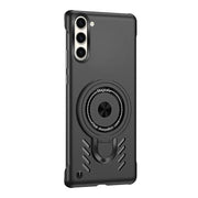 For Samsung Galaxy S25+ 5G Ice Sense Series Graphene Cooling MagSafe Holder Phone Case(Black)