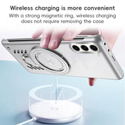 For Samsung Galaxy S25+ 5G Ice Sense Series Graphene Cooling MagSafe Holder Phone Case(Black)