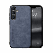 For Samsung Galaxy S25 5G Skin Feel Magnetic Leather Back Phone Case(Blue)