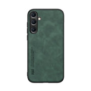 For Samsung Galaxy S25+ 5G Skin Feel Magnetic Leather Back Phone Case(Green)