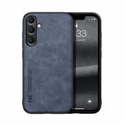 For Samsung Galaxy S25+ 5G Skin Feel Magnetic Leather Back Phone Case(Blue)