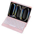 For iPad Pro 11 2024 L13-B 360 Rotation Acrylic Transparent Bluetooth Keyboard Leather Case(Pink) - free shipping - PMC Jewellery - Order now!