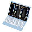 For iPad Pro 11 2024 L13-B 360 Rotation Acrylic Transparent Bluetooth Keyboard Leather Case(Blue) - For iPad Pro by PMC Jewellery | Online Shopping South Africa | PMC Jewellery | Buy Now Pay Later Mobicred