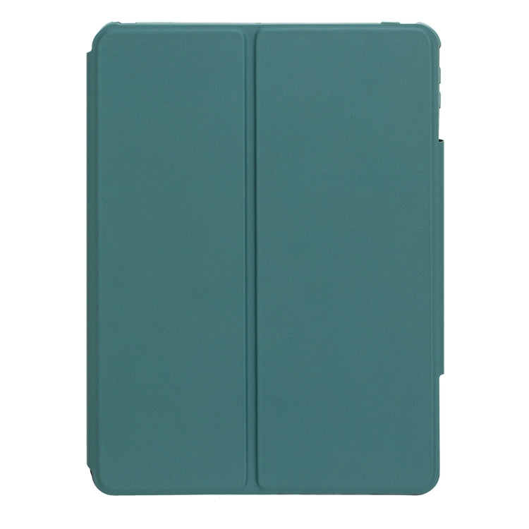For iPad Pro 11 2024 L13-B 360 Rotation Acrylic Transparent Bluetooth Keyboard Leather Case(Green)