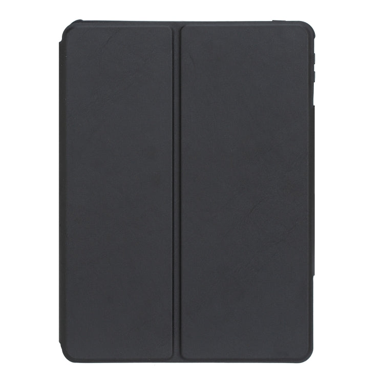 For iPad Pro 11 2024 L13-BS 360 Rotation Acrylic Transparent Bluetooth Keyboard Leather Case with Backlight(Black)