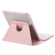 For iPad Pro 11 2024 L13-BS 360 Rotation Acrylic Transparent Bluetooth Keyboard Leather Case with Backlight(Pink)