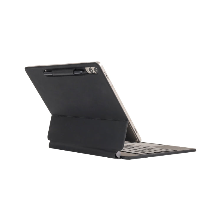 For Samsung Galaxy Tab S9 FE / S9 P710 Magnetic Bluetooth Keyboard Leather Tablet Case(Black)