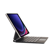 For Samsung Galaxy Tab S9 FE / S9 P710 Magnetic Bluetooth Keyboard Leather Tablet Case(Black)