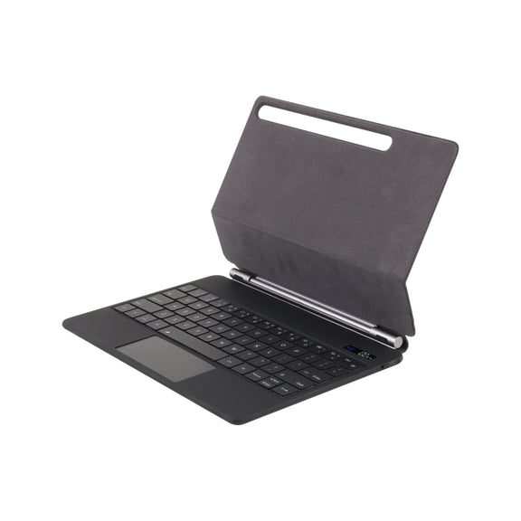 For Samsung Galaxy Tab S9 FE / S9 P710 Magnetic Bluetooth Keyboard Leather Tablet Case(Black)