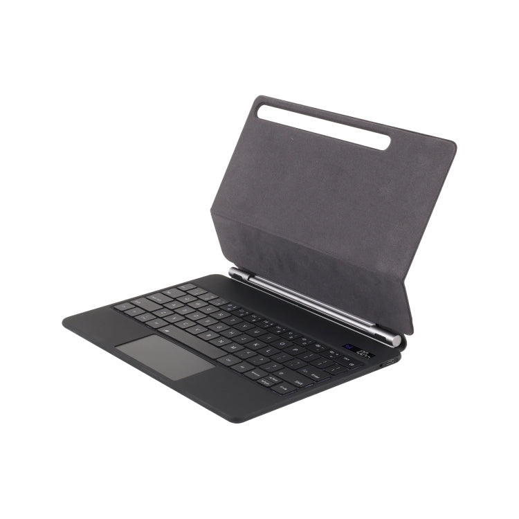 For Samsung Galaxy Tab S9 FE / S9 P710 Magnetic Bluetooth Keyboard Leather Tablet Case(Black)