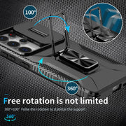 For Samsung Galaxy S25 Ultra 5G Sliding Camshield Holder Phone Case(Black)