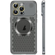 For iPhone 16 Pro Spring Buckle MagSafe Magnetic Metal Aromatherapy Phone Case(Black) - free shipping - PMc TechLife - Order now!