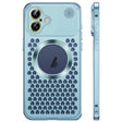 For iPhone 16 Spring Buckle MagSafe Magnetic Metal Aromatherapy Phone Case(Blue) - free shipping - PMc TechLife - Order now!
