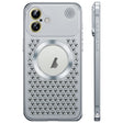 For iPhone 16 Spring Buckle MagSafe Magnetic Metal Aromatherapy Phone Case(Silver) - free shipping - PMc TechLife - Order now!