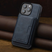 For iPhone 16 Pro LC.IMEEKE L5 Series Detachable RFID Card Bag Magsafe Phone Case(Blue)