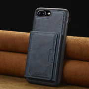 For iPhone 16e LC.IMEEKE L5 Series Detachable RFID Card Bag Magsafe Phone Case(Blue)