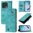 For Doogee N55 Plus Skin-feel Embossed Leather Phone Case(Green) - Doogee Cases by PMC TechLife | Online Shopping South Africa | PMC TechLife | Buy Now Pay Later Mobicred