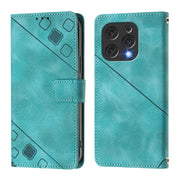 For Doogee N55 Plus Skin-feel Embossed Leather Phone Case(Green)