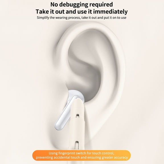 Bluetooth 5.3 In-ear AI Smart Recognition Hearing Aid(White)