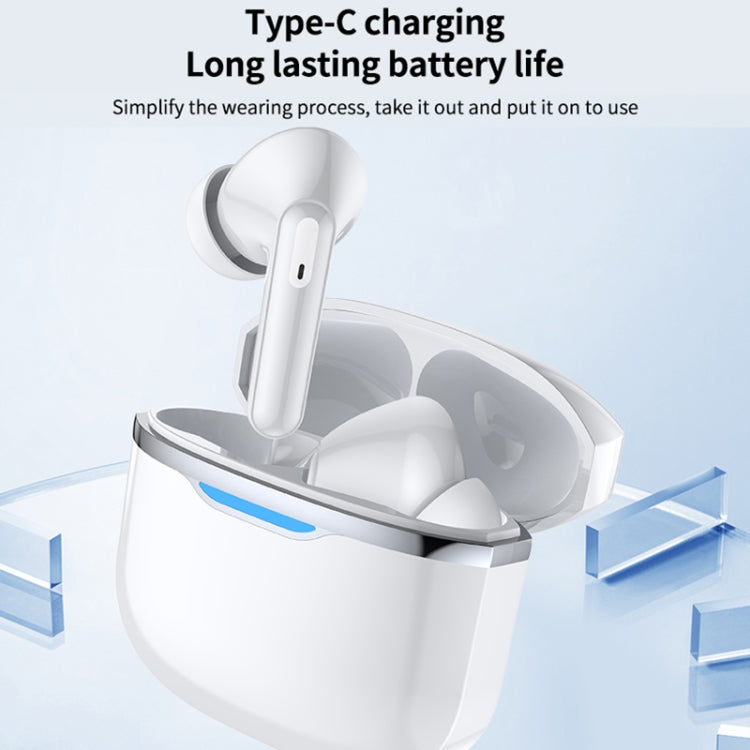 Bluetooth 5.3 In-ear AI Smart Recognition Hearing Aid(White)