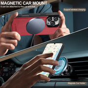 For iPhone 16 Pro Max LC.IMEEKE Magsafe Phone Case(Red)