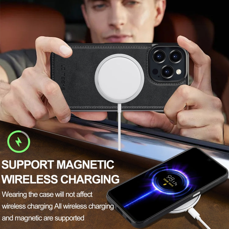 For iPhone 16 Pro LC.IMEEKE Magsafe Phone Case(Black)