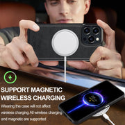 For iPhone 16 Pro LC.IMEEKE Magsafe Phone Case(Black)