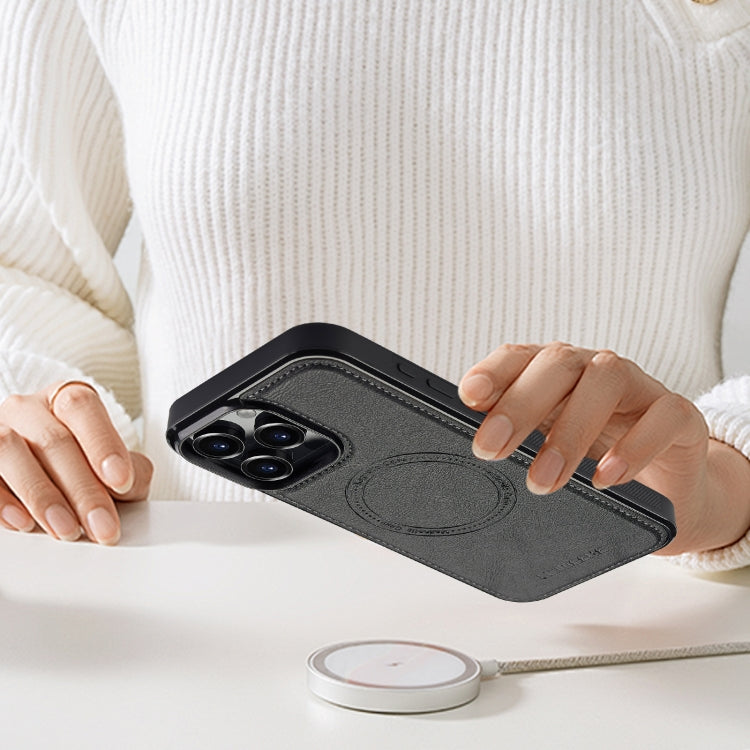 For iPhone 16 Pro LC.IMEEKE Magsafe Phone Case(Black)
