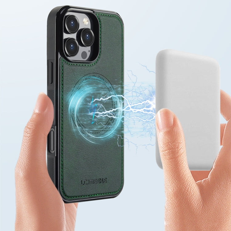 For iPhone 16 Pro LC.IMEEKE Magsafe Phone Case(Green)