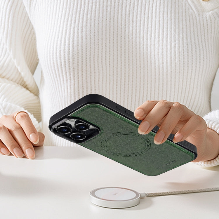 For iPhone 16 Pro LC.IMEEKE Magsafe Phone Case(Green)