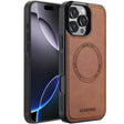 For iPhone 16 Pro LC.IMEEKE Magsafe Phone Case(Brown) - free shipping - PMC Jewellery - Order now!