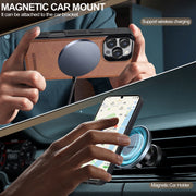 For iPhone 16 Pro LC.IMEEKE Magsafe Phone Case(Brown)