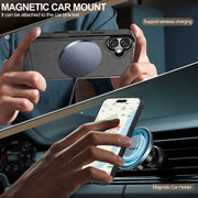 For iPhone 16 Plus LC.IMEEKE Magsafe Phone Case(Black)