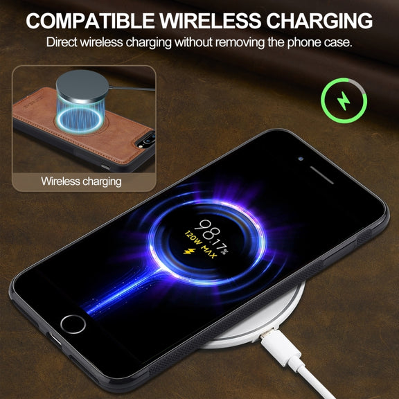 For iPhone 16e LC.IMEEKE Magsafe Phone Case(Brown)