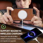 For iPhone 16e LC.IMEEKE Magsafe Phone Case(Brown)
