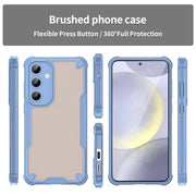 For Samsung Galaxy S25+ 5G Armor Glaze PC Hybrid TPU Phone Case(Blue)