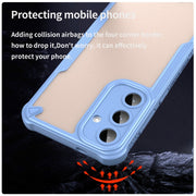 For Samsung Galaxy S25+ 5G Armor Glaze PC Hybrid TPU Phone Case(Blue)