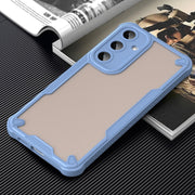 For Samsung Galaxy S25+ 5G Armor Glaze PC Hybrid TPU Phone Case(Blue)