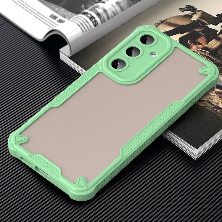 For Samsung Galaxy S25+ 5G Armor Glaze PC Hybrid TPU Phone Case(Green)