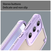 For Samsung Galaxy S25+ 5G Armor Glaze PC Hybrid TPU Phone Case(Purple)